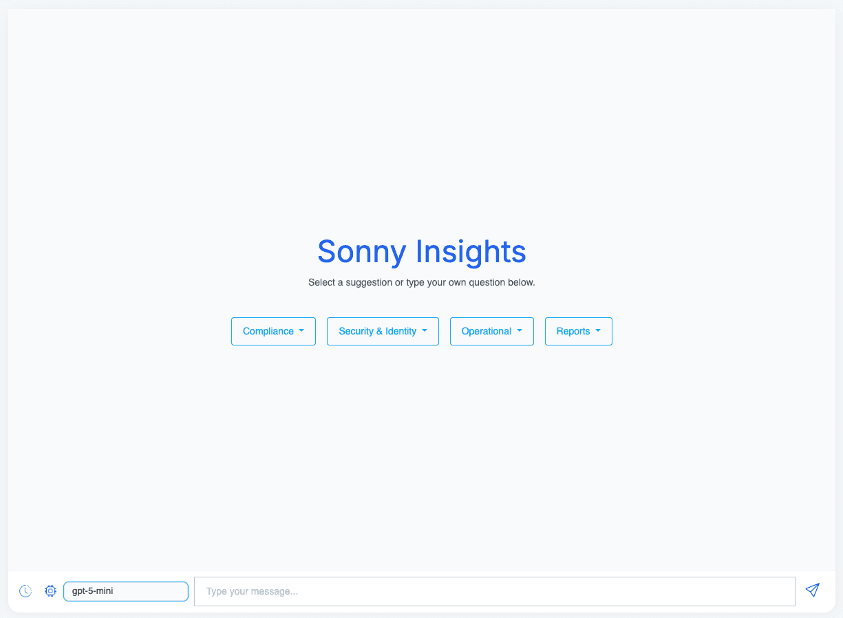 Sonny Insights chat