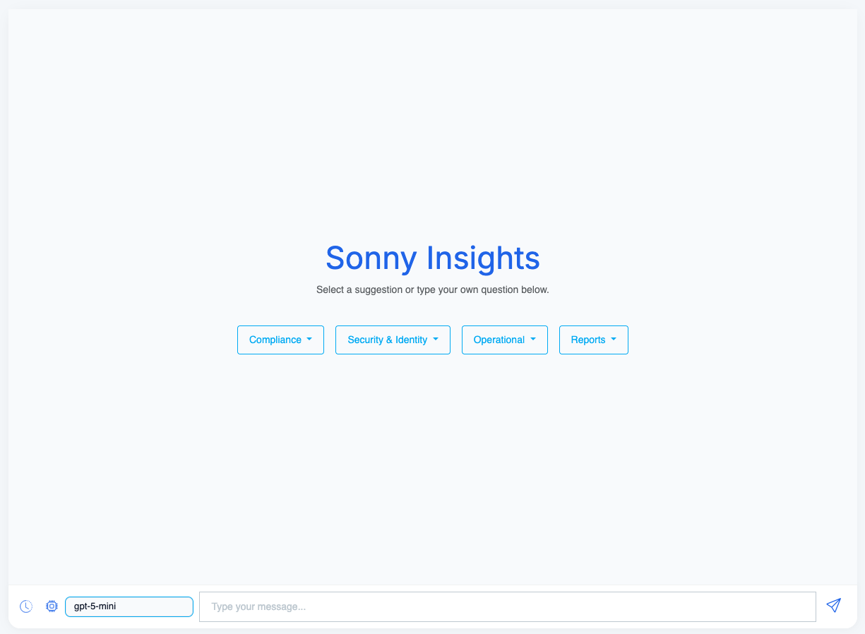 Sonny Insights chat